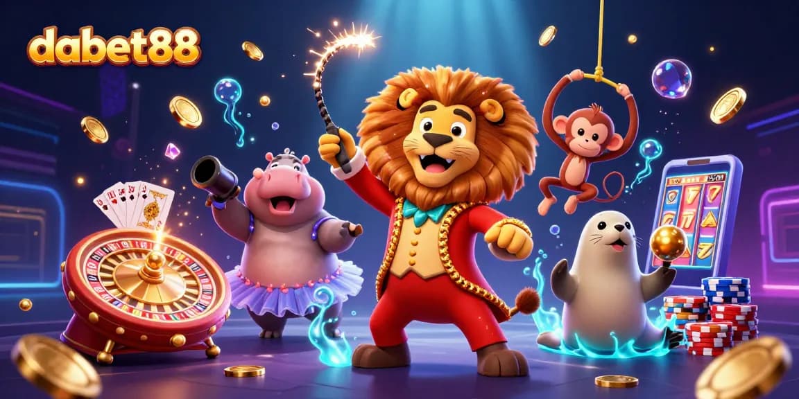 Experience the thrill of dabet88 with vibrant characters and dynamic casino elements in 3D.