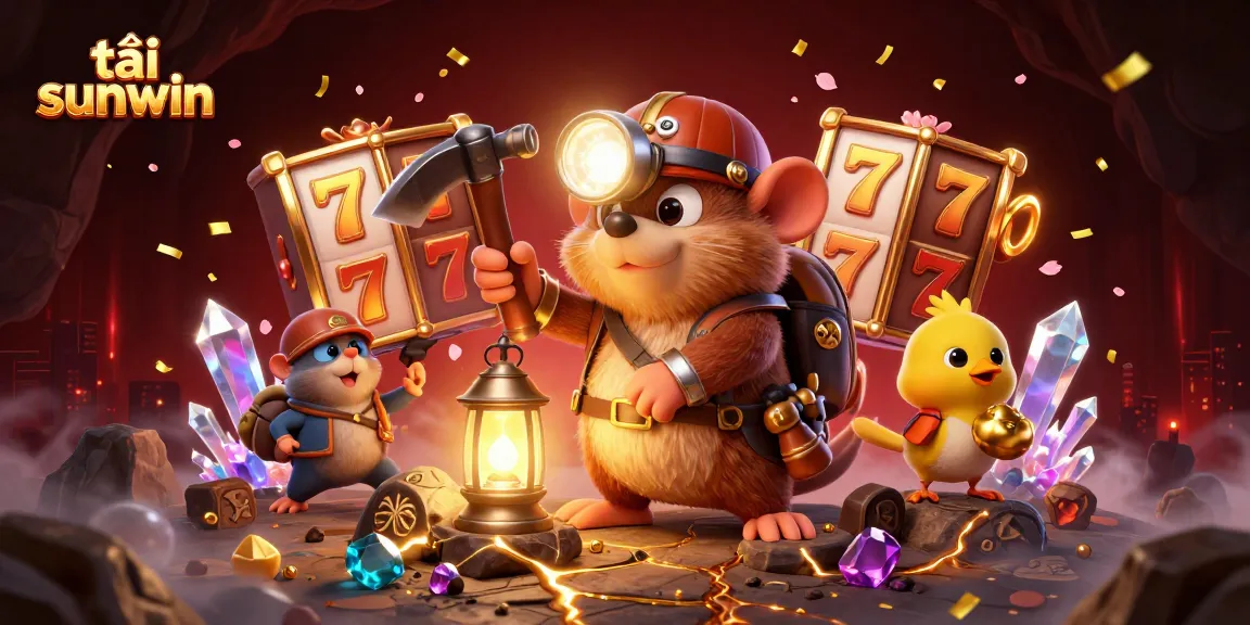 Engage with the vibrant action of tải sunwin featuring a treasure hunter and gaming elements.