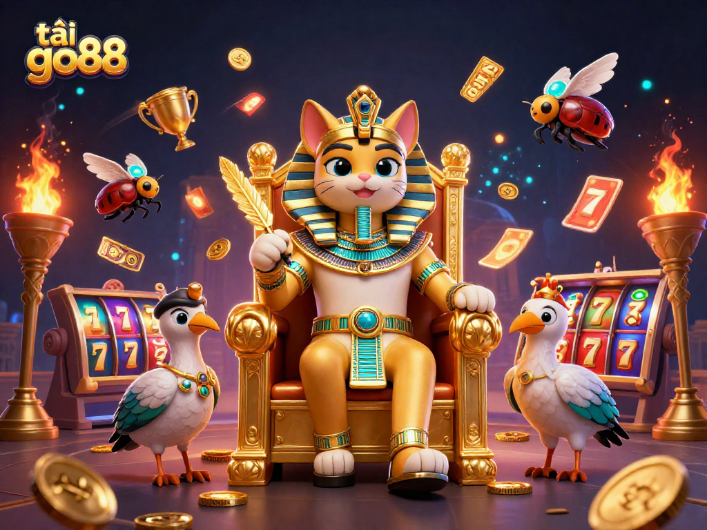 Experience thrilling gameplay with tải go88 in this vibrant 3D casino illustration.