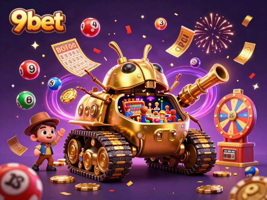 Win big at 9bet with a dynamic casino adventure featuring golden beetle tank and lottery action.