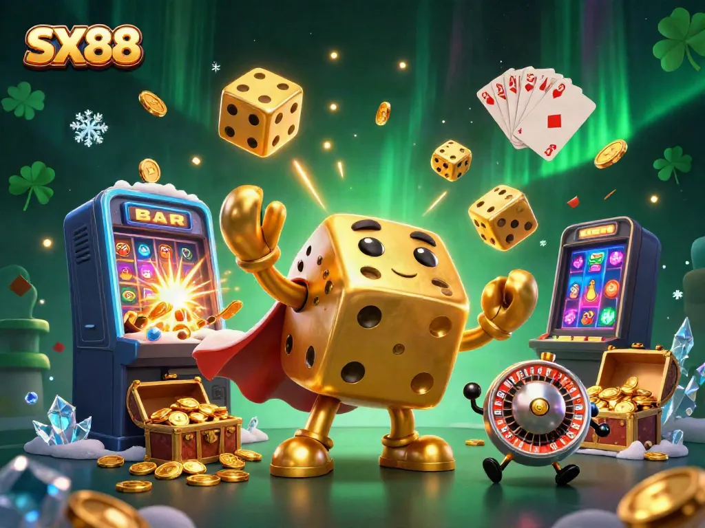 Experience thrilling gameplay with SX88 as lively characters and slots explode with excitement.