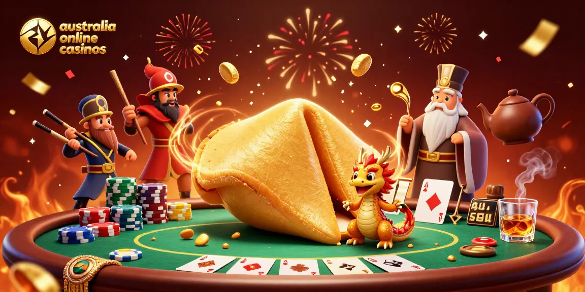 Engage with australia online casinos in an enchanting 3D scene of luck and fortune.