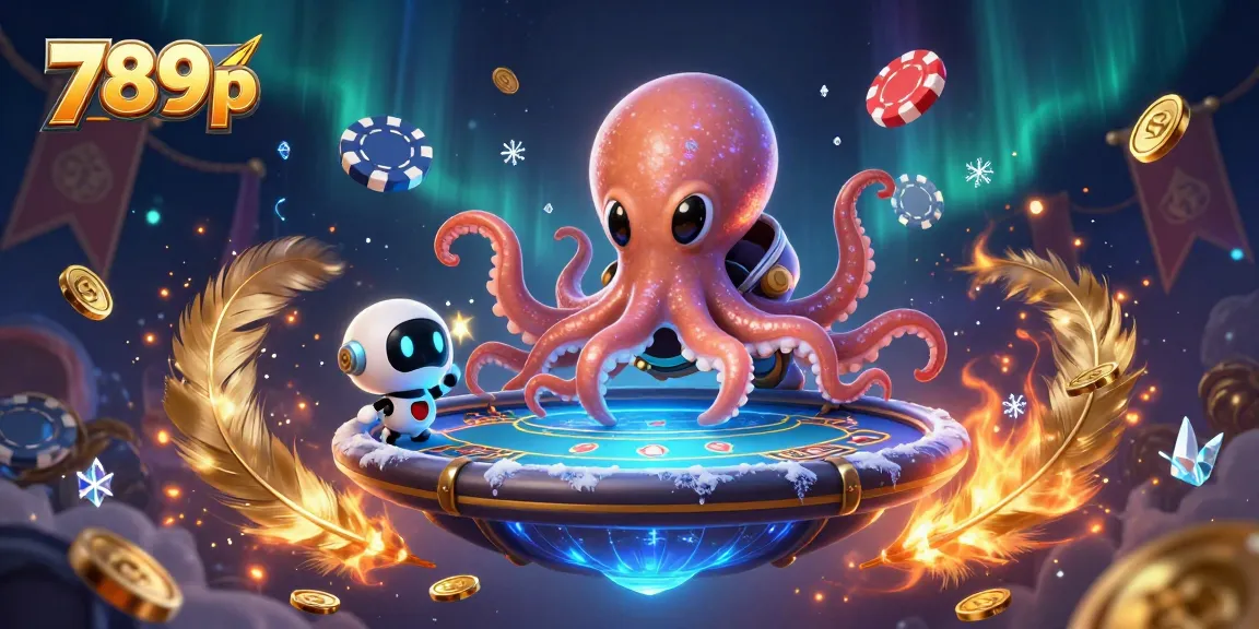 Join the excitement of 789p in a cosmic poker showdown with vibrant alien characters.